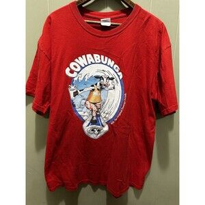 VTG Louisiana Dairy Farmers Cowabunga Shirt Men’s Sz Lg Milk The Original Energy